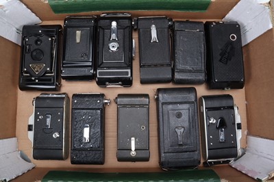 Lot 232 - A Tray of Folding Cameras