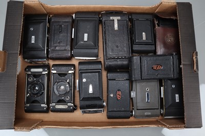 Lot 235 - A Tray of Ensign Folding Cameras