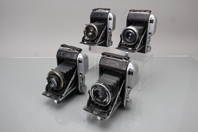 Lot 237 - Four Ensign 220 Auto-Range Folding Cameras