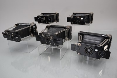 Lot 245 - Five Ensign Folding Strut Cameras