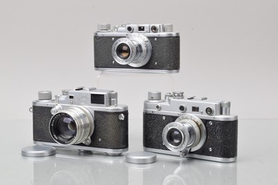 Lot 280 - Three Zorki Rangefinder Cameras