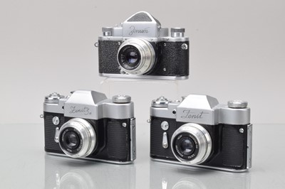 Lot 282 - Three Zenit SLR Cameras