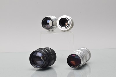 Lot 289 - A Group of Soviet M39 Mount Lenses