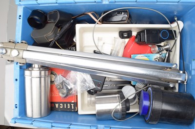 Lot 306 - Two Boxes of Darkroom Equipment and Camera Related Accessories