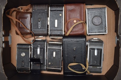 Lot 344 - A Tray of Folding Cameras
