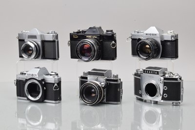 Lot 348 - A Tray of SLR Cameras