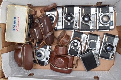 Lot 351 - A Tray of Rangefinder Cameras