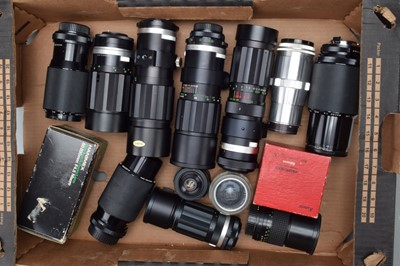 Lot 356 - A Tray of Various Lenses