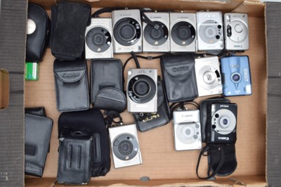 Lot 387 - A Tray of Canon IXUS APS Cameras