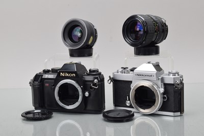 Lot 398 - Two Nikon SLR Cameras