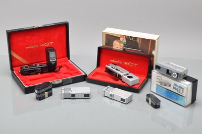 Lot 399 - Five Minolta Sub Miniature Cameras