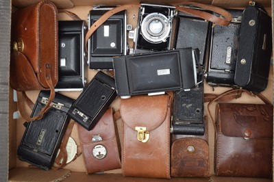 Lot 415 - A Tray of Folding Cameras