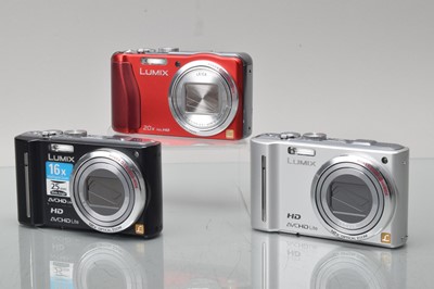 Lot 428 - Three Panasonic Lumix Digital Compact Cameras