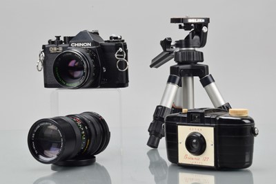 Lot 442 - A Chinon CE-3 Memotron SLR Camera