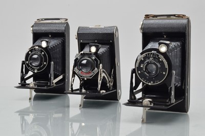 Lot 454 - Three Kodak Folding Cameras