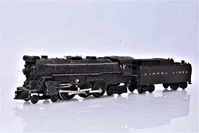 Lot 273 - Lionel 0 Gauge 3-Rail Lionel Lines black metal 4-6-4 Hudson Locomotive and Tender