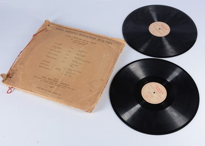 Lot 223 - Poetry Readings 78rpm Box Set / T S Eliot / Edith Sitwell plus