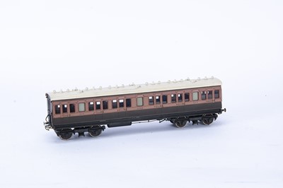 Lot 288 - Philip Preston-built resin and plastic kit Finescale 0 Gauge LSWR bogie Passenger 1st/2nd/3rd 642