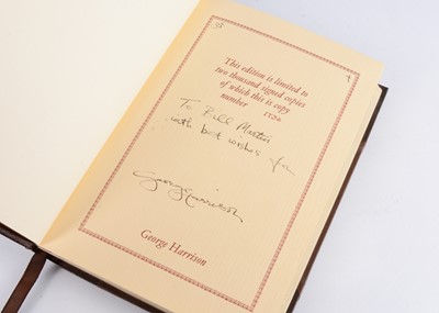 Lot 359 - George Harrison / Genesis Publications / I Me Mine Book