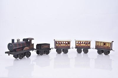 Lot 299 - Bing 0 Gauge Clockwork Passenger Train