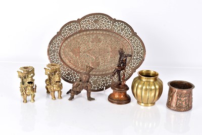 Lot 5 - A bronzed figure of Krishna the Butter Thief