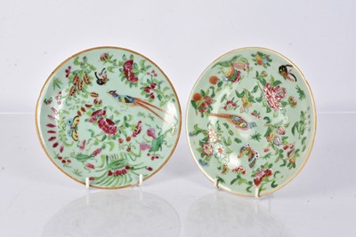 Lot 9 - A pair of Chinese Celadon Plates