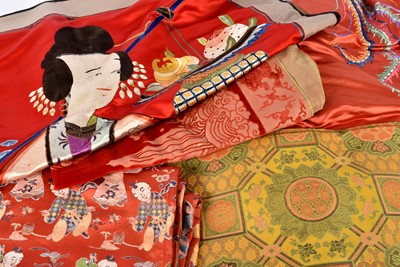 Lot 13 - A collection of Chinese Clothes/Hangings