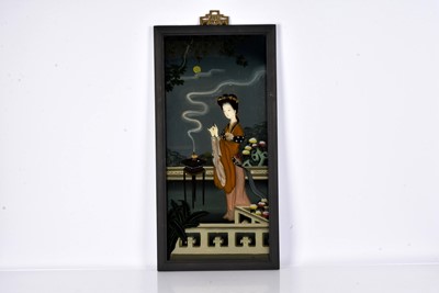 Lot 16 - A Chinese Reverse Glass painting