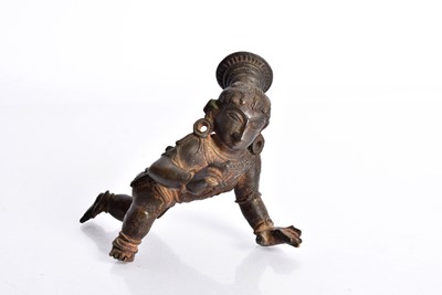 Lot 17 - A bronze figure of Krishna the Butter Thief