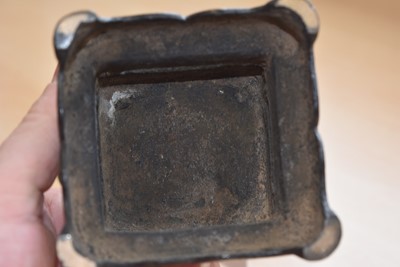 Lot 20 - A pair of Chinese Bronze Candlesticks