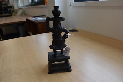 Lot 20 - A pair of Chinese Bronze Candlesticks