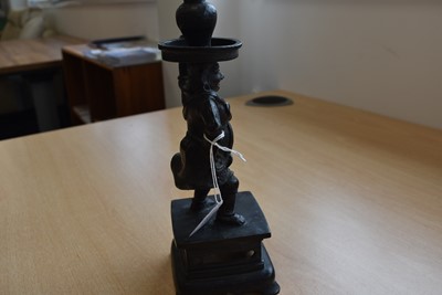 Lot 20 - A pair of Chinese Bronze Candlesticks