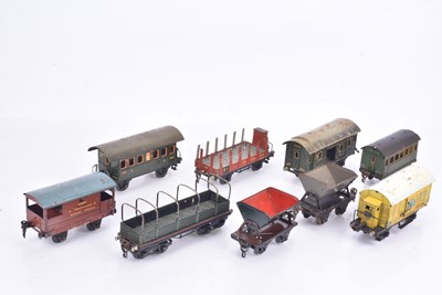 Lot 313 - Marklin 0 Gauge Passenger and Goods Rolling Stock