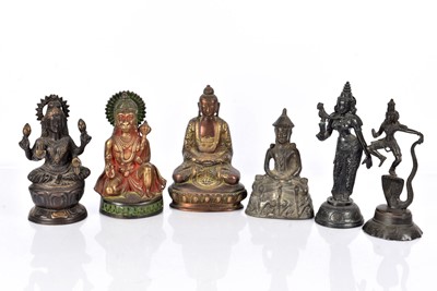 Lot 34 - An assortment of bronzed and cast metal Middle Eastern figures