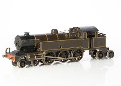 Lot 315 - A repainted/modified 0 Gauge clockwork LB&SCR 4-6-4 Tank Locomotive 'Stephenson'