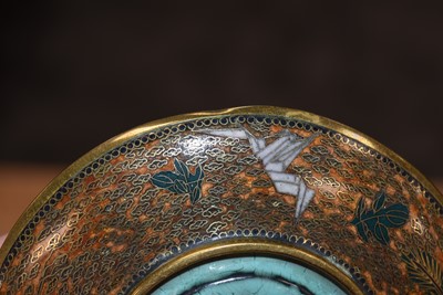 Lot 46 - A Pair of Japanese Cloisonne Coffee Cups and Saucers