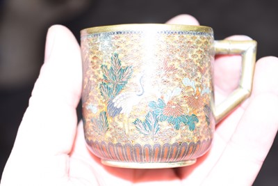 Lot 46 - A Pair of Japanese Cloisonne Coffee Cups and Saucers