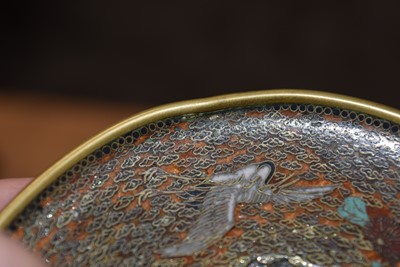 Lot 46 - A Pair of Japanese Cloisonne Coffee Cups and Saucers