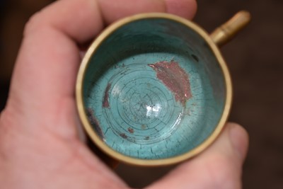 Lot 46 - A Pair of Japanese Cloisonne Coffee Cups and Saucers