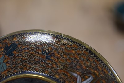 Lot 46 - A Pair of Japanese Cloisonne Coffee Cups and Saucers