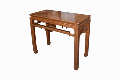 Lot 60 - A Chinese Huanghuali style Rectangular Table