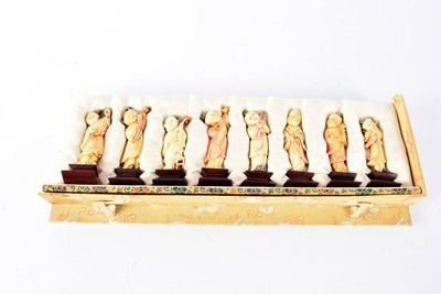 Lot 64 - A Chinese set of bone Musician Figures