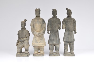 Lot 74 - Four Replica Terracotta Warrior Figures