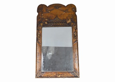 Lot 80 - An antique Chinoiserie giltwood wall mirror