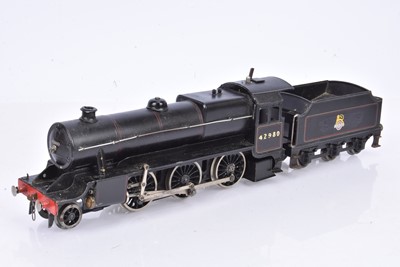 Lot 342 - Bassett-Lowke 0 Gauge live steam BR black Mogul Locomotive and Tender