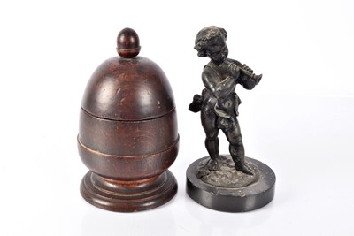 Lot 103 - A Victorian spelter figure of a piper