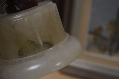 Lot 115 - An Art Deco Spelter Figural Table Lamp