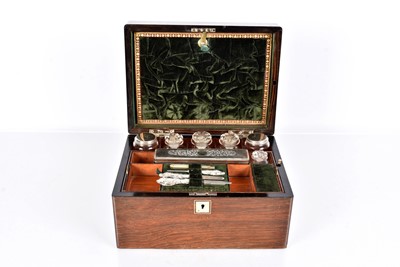 Lot 130 - A Victorian Silver Plated Dressing Table Set