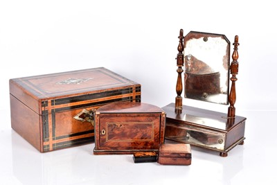 Lot 131 - An early 20th Century small Toilet Mirror