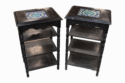 Lot 185 - A pair of late Victorian Aesthetic Period Side Tables